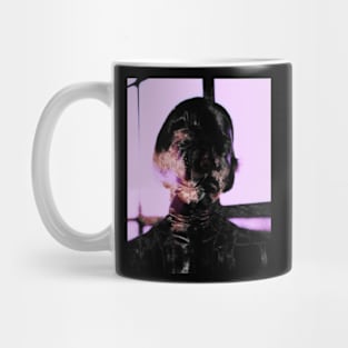 Girl, look like alien from dark sci-fi movie. Dark and beautiful. Mug